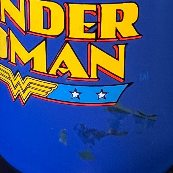 Vintage DC COMICS Warner Bros WONDER WOMAN Logo  Mug ~ Superhero  ~.Superheroine - Picture 9 of 9